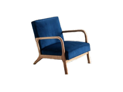 Classic Mid-Century Modern Accent Chairs, Open Framed Armchair With Cushioning