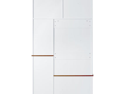 Modern Wide Hall Tree With Coat Rack, 3 Shelves And Drawers, 3 Sturdy Hooks