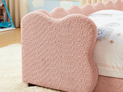 Cute Dinosaur Shaped Bed With Safety Guardrail, Toddler Frame