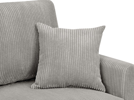 Upholstered Loveseat With Arms And Pillows