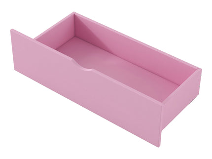Platform Bed With Guardrail And 2 Drawers