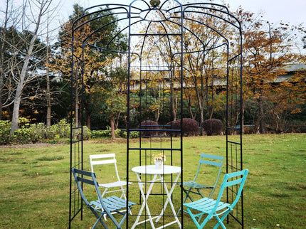Metal Garden Arch Iron Garden Arbors Gazebo Dia High Birdcage Shape Pergola Pavilion For Wedding Ceremony