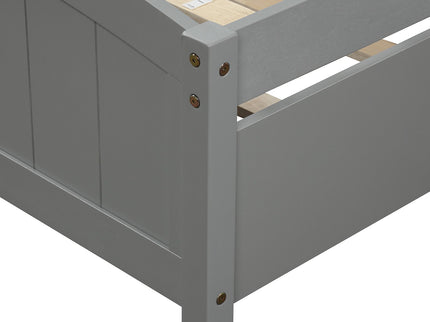 Platform Bed & Headboard, Footboard And Wood Slat Support