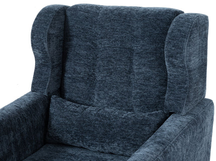 Modern Accent Chair, Arm Chairs For Living Room, Upholstered Mordern Armchair, Comfy Soft Padded Lounge Chair In Small Space, Bedroom, With Pillow, Solid Wood Leg