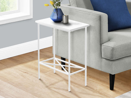 Accent Side Table, Narrow, Small, 2 Tier, Contemporary & Modern