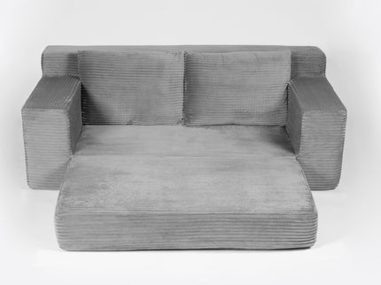 Comfortable Deep Seat Loveseat Sofa Bed, Reversible Cushion With Pillows