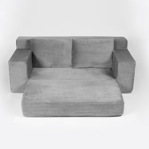 Comfortable Deep Seat Loveseat Sofa Bed, Reversible Cushion With Pillows