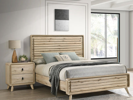Nightstand & 2 Drawers - Beige