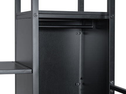 Loft Bed With Built In Work Station, Wardrobe, Storage Staircase And LED