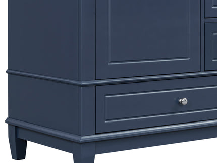 Freestanding Bathroom Vanity With Sink, Soft Close Door, 3 Drawers