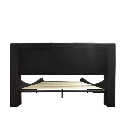 Platform Bed Frame With LED Lighting, tooth Music, Vibration Massage