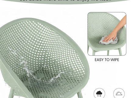 2 Pack Lounge Chair Set & Folding Square Table