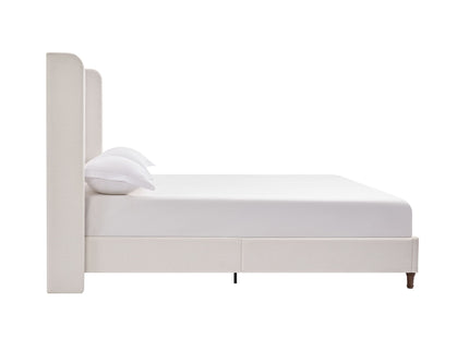 Harper - Tall Headboard Upholstered Bed / High Headboard / Elegant Simplicity / No Box Spring Needed