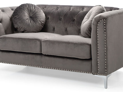 Stylish Sloped Arm Loveseat