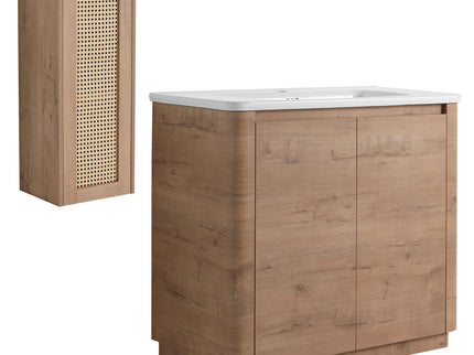 Freestanding Bathroom Vanity With Sink And 2 Soft Close Doors