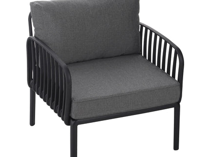 Outdoor Patio Club Chair, Waterproof Thick Cushion Deep Seating