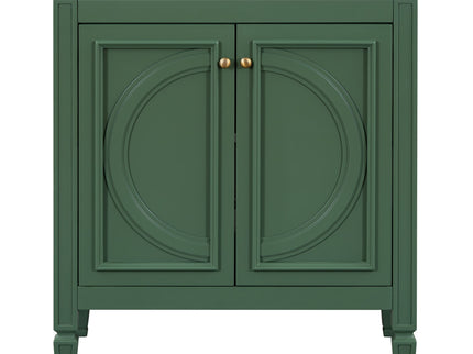 Bathroom Vanity With Sink With 2 Doors And Adjustable Shelf