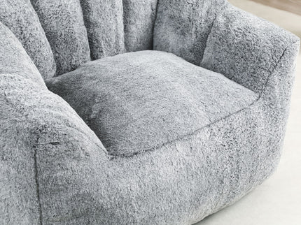 Beanbag Chair, Beanbag Sofa Chair With Armrests Stuffed High Density Foam