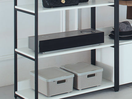 Fiona - Freestanding Walk-In Closet System, Extra Storage Space - White