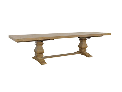 Allende - Extension Dining Table With Double Pedestal Base - Honey