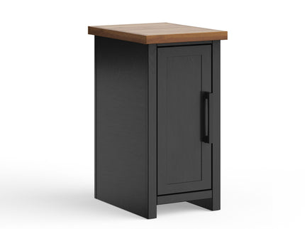 Chairside Table - Black / Whiskey
