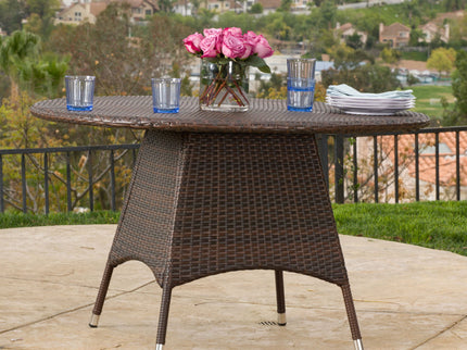 Corsica - Round Dining Table - Brown
