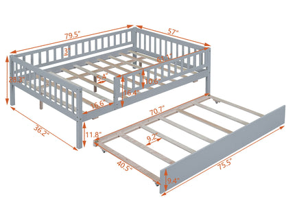 Multifunctional Wooden Daybed Bed