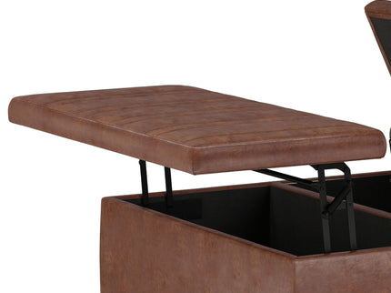 Ellis - Coffee Table Storage Ottoman Contemporary Design