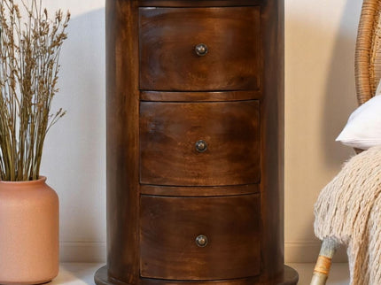 3 Drawer Drum - Chestnut