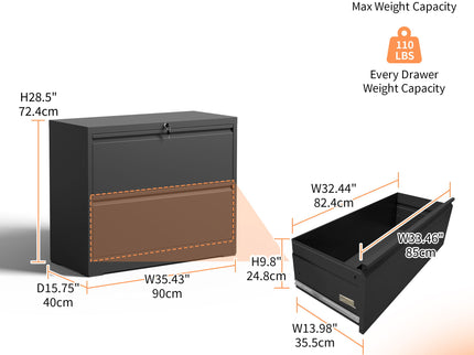 Premium Drawer Metal Lateral File Cabinet With Lock