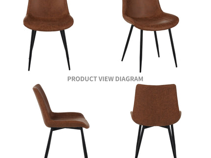 Dining Chairs (Set of 4) - Brown