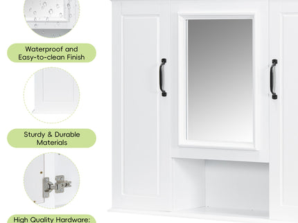 Modern Wall Mounted Medicine Cabinet With Mirror