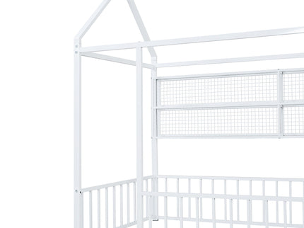 House Frame With Fence And Shelves