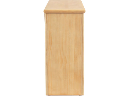 Fluted Console Table With Semi Circular Drawers - Natural