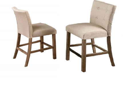 Upholstered Counter Dining Chair (Set of 2) - Light Gray