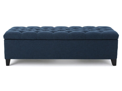 Glouster - Contemporary Storage Ottoman With Button Tufted Design