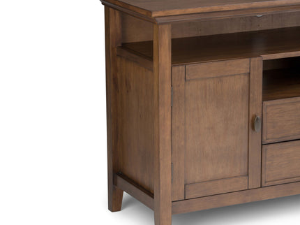 Redmond - Tall TV Media Stand - Rustic Natural Aged Brown