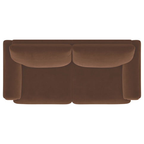 Dania - Sofa With Tufted Arms - Rust