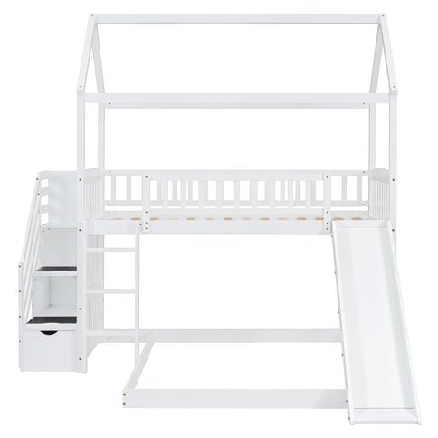 House Bunk Bed With Slide