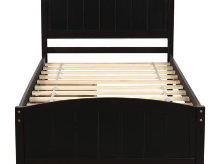 Platform Bed & Headboard, Footboard And Wood Slat Support