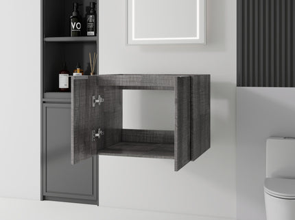Floating Bathroom Vanity Cabinet With Soft Close Double Doors, Spacious Interior Storage, Wall Mounted, Cabinet Only