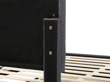 Upholstered Design Platform Bed With Trundle