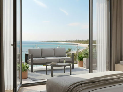 Outdoor Patio Set All-Weather With Thick Cushions