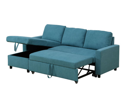 L - Shaped Convertible Sofa Bed With Storage Chaise