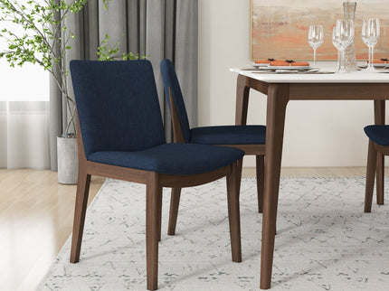 Laura - Mid-Century Modern Solid Wood Dining Chair (Set of 2)