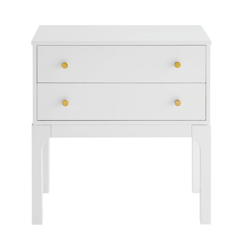 Alonso - 2 Drawer Nightstand - White