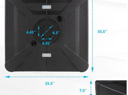 Round Cantilever Patio Umbrella With 360 Rotation & Infinite Tilt Adjustment