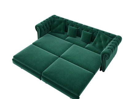 3 In 1 Pull Out Convertible Sleeper Sofa Bed, King Size, Chaise Lounge