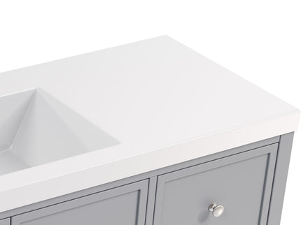 Bathroom Vanity With Separate Sink, Soft Close Doors And 4 Drawers