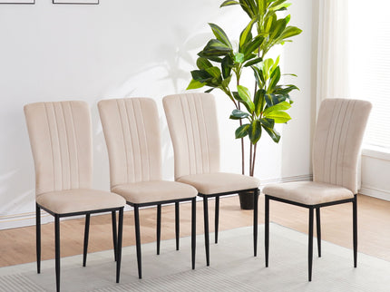 Velvet Dining Chairs For Dining Room (Set of 4)